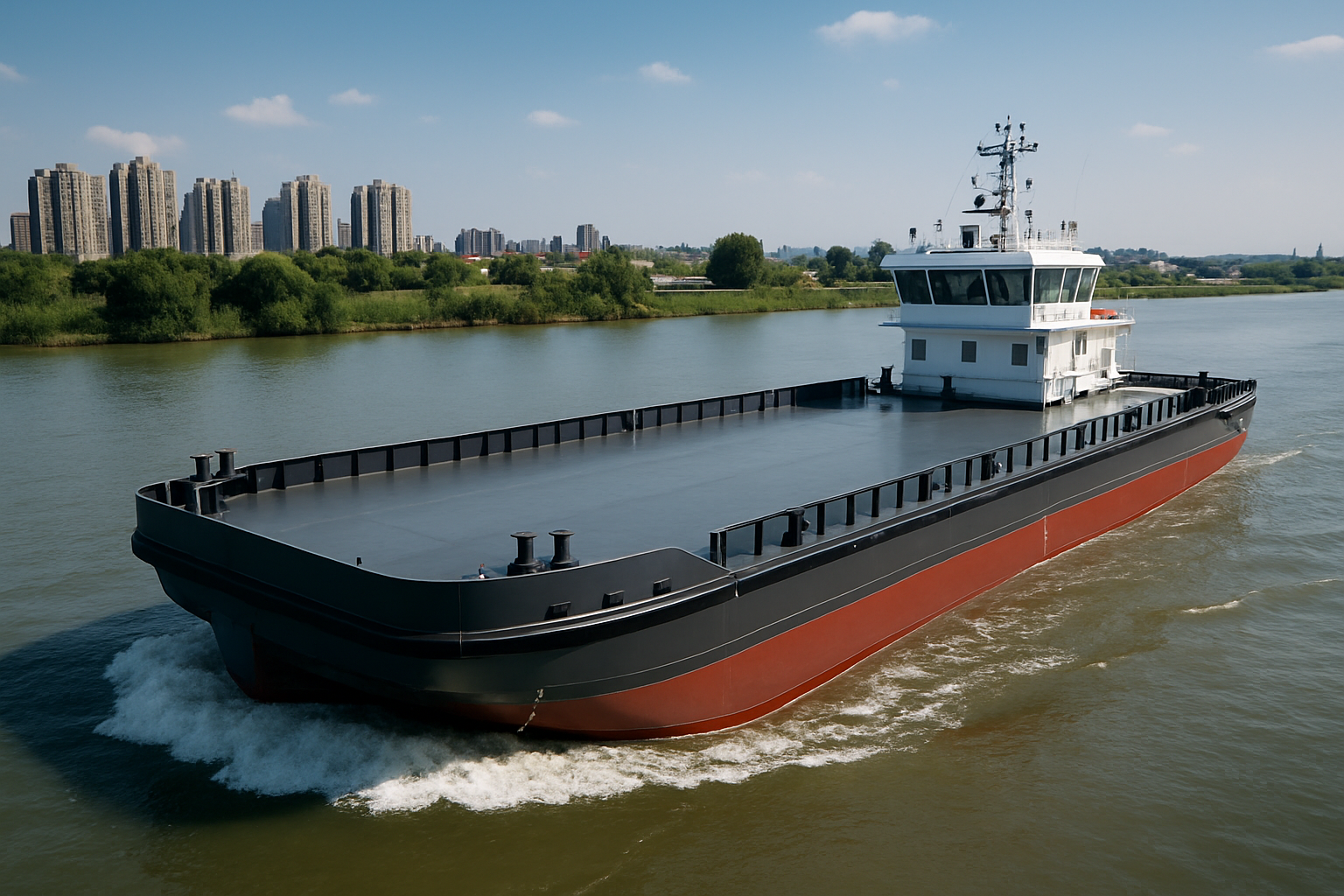 8000吨级多用途驳船交付